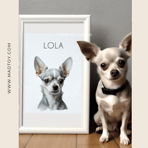 Chi Personalized Pet Portrait - Dog Wall Hanging