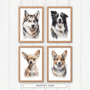Pet Portrait, Custom Dog Memorials