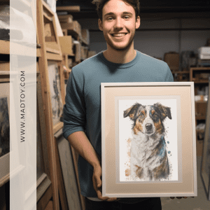 Custom Dog Portrait - Customer Testimonial