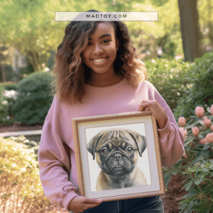Pug Portrait Makes the Perfect Gift Idea